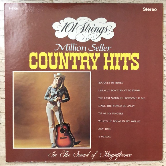 101 Strings Million Seller Country Hits Vinyl Lp '72 - Picture 8 of 9